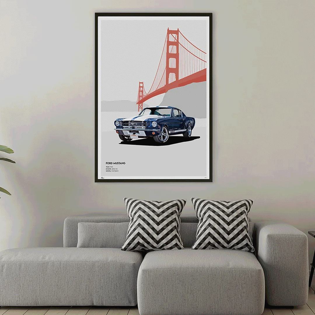 Art Collect classic car posters design and branding by mindcorp