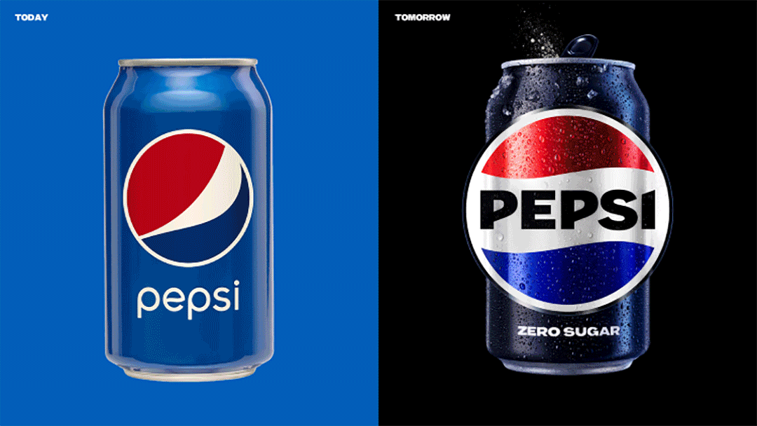 Pepsi rebrand, social post Mindcorp London creative design agency